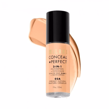 Base Corretivo Milani Conceal + Perfect 2-In-1 02A Creamy Natural