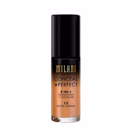 Base e Corretivo Milani Conceal + Perfect 2-In-1 12 Spiced Almond 30ml