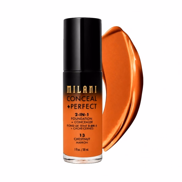 Base e Corretivo Milani Conceal + Perfect 2-in-1 Foundation + Concealer 13 Chestnut 30ml