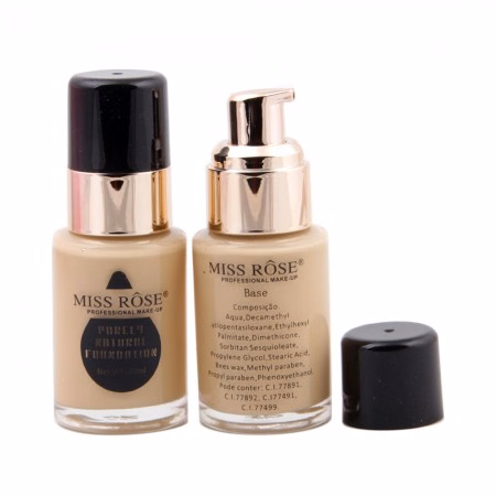Base Líquida Miss Rôse Purely Natural 7601-022N Acabamento Matte Natural 30ml