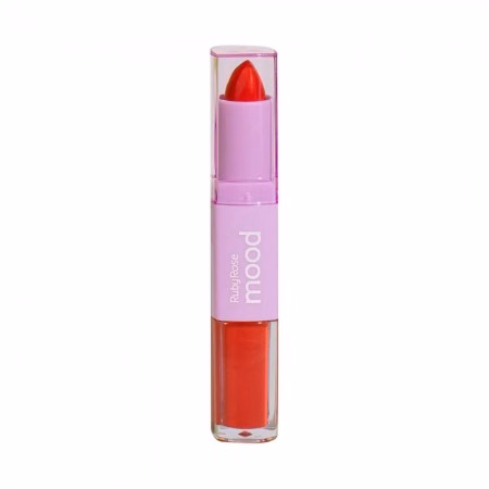 Batom Duo Ruby Rose Mood Matte HB-8614 Cor 01 8ml