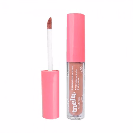 Batom Líquido Matte Ruby Rose Melu RR-563 Nude Místico 4ml