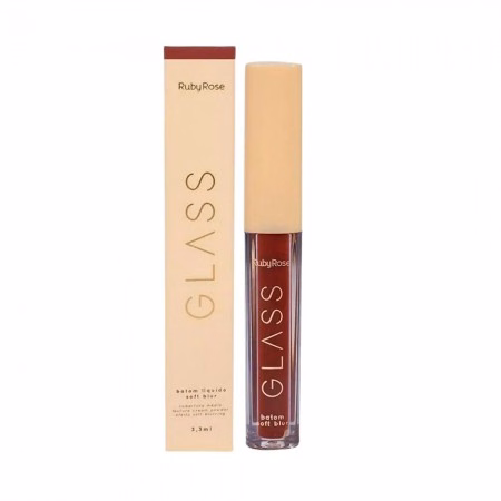 Batom Líquido Ruby Rose Glass Soft Blur HB-579