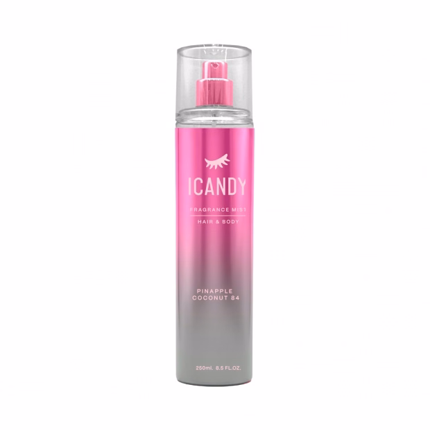 Body Splash para Corpo e Cabelo ICANDY Pineapple Coconut 84 250ml