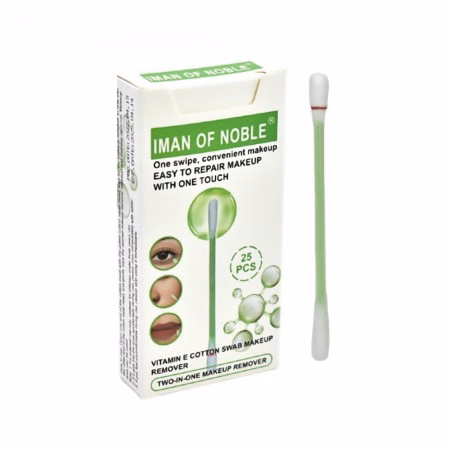 Cotonete Removedor de Maquiagem Iman of Noble com Vitamina E 25 Unidades