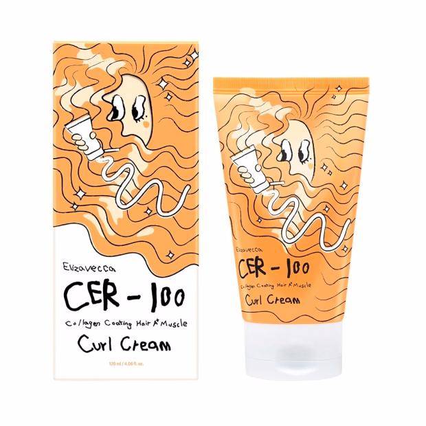 Creme Ativador de Cachos Elizavecca CER-100 Collagen Coating Hair A+ Muscle Curl Cream Unissex 120ml