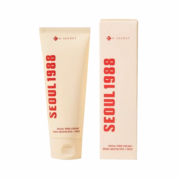 Creme Facial  K-Secret Seoul 1988 Snail Mucin 93% + Rice 100ml