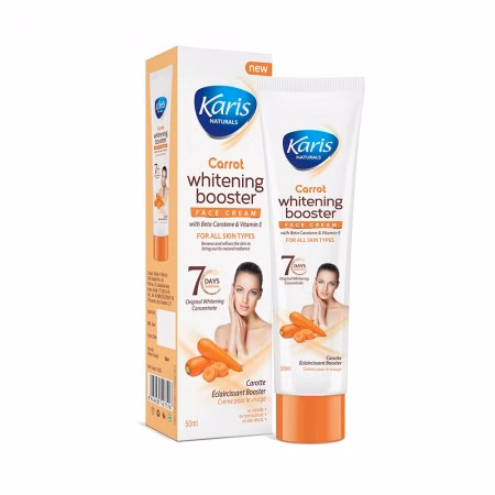 Creme Facial Karis Naturals Carrot Whitening Booster 50ml