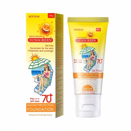 Creme Protetor Solar Móoyam Beauty Skincare Sunscreem SPF70+ 40g
