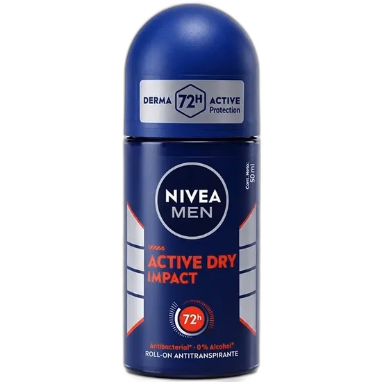 Desodorante Roll-On Nivea Men Active DRY Impact 50ML