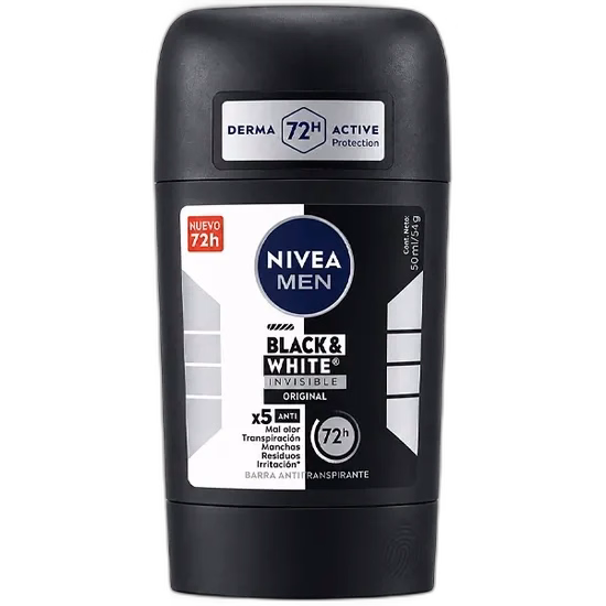 Desodorante Em Barra Nivea Men Black & White Invisible Original 54G