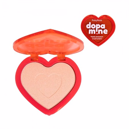 Iluminador Facial Ruby Rose Dopamine Heart Radiance HBF1603-1
