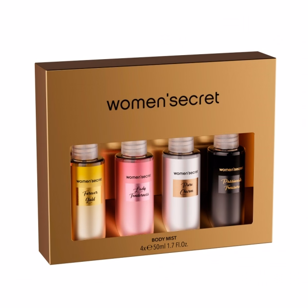 Kit Body Splash WomenSecret Coffret 4 x 50ml