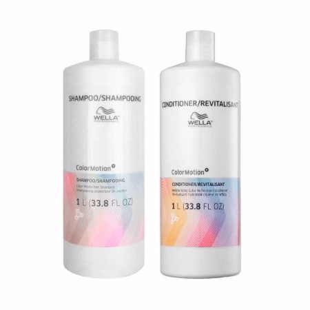 Kit Capilar Wella Color Motion Shampoo + Condicionador 1L