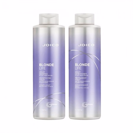 Kit Joico Blonde Life Violet Shampoo 1000ml + Condicionador 1000ml