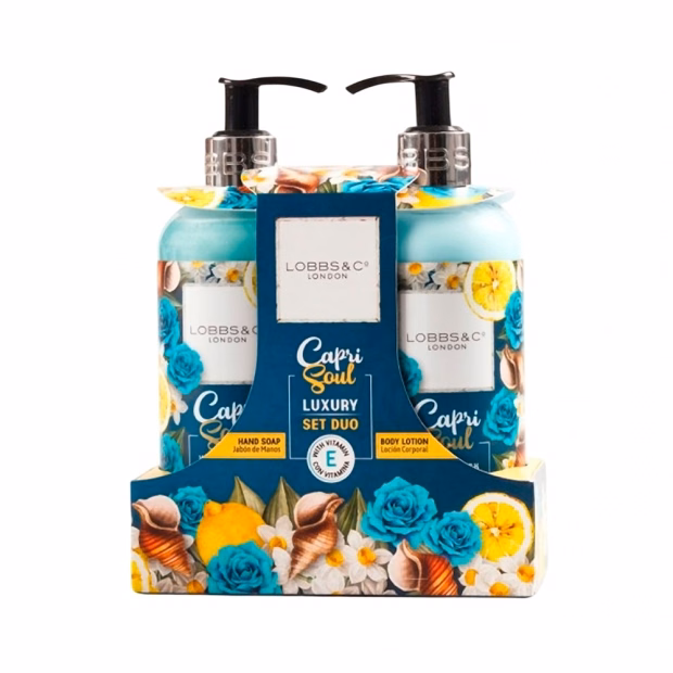 Kit Lobbs & Co London Capri Soul Sabonete para as Mãos + Loção Corpor...