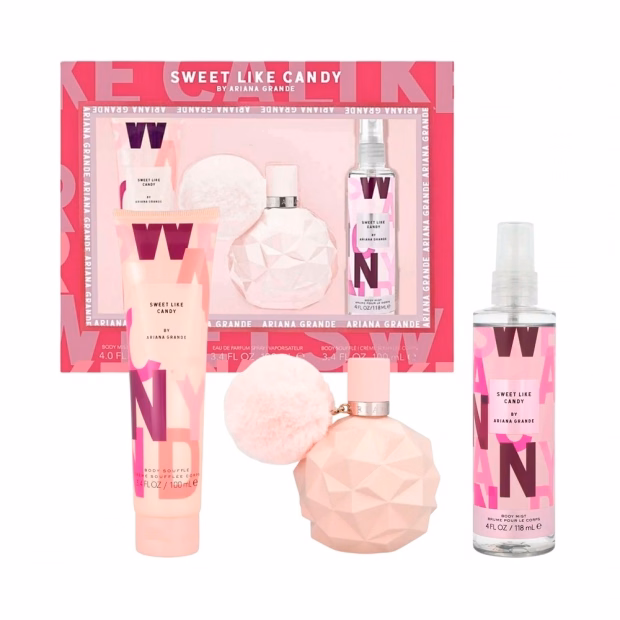 Kit Perfume Ariana Grande Sweet Like Candy Feminino 3pcs