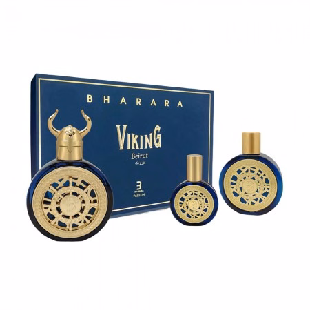 Kit Perfume Bharara Viking Beirut Unissex 3pcs
