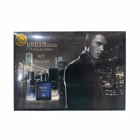 Kit Perfume Dream Brand Collection MEN-02 Masculino 3pcs