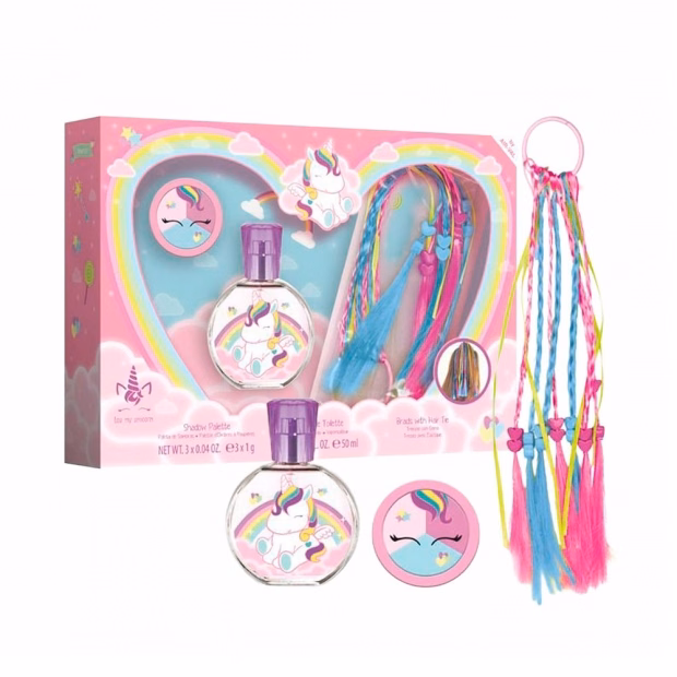 Kit Perfume Infantil Air-Val Eau My Unicorn Feminino 3pcs