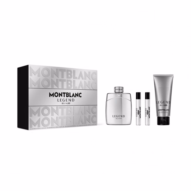 Kit Perfume Montblanc Legend Elixir Masculino 4pcs
