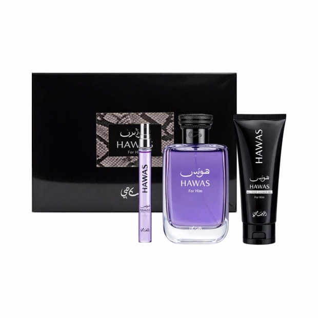 Kit Perfume Rasasi Hawas Masculino 3pcs