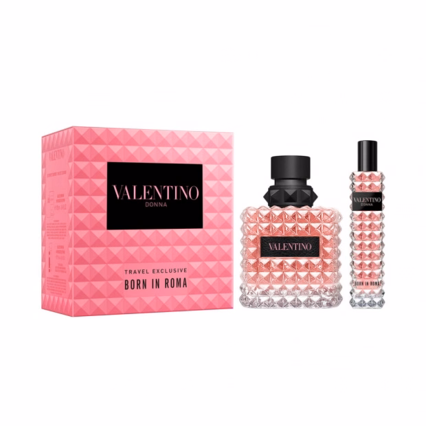 Kit Perfume Valentino Donna Born In Roma Travel Exclusive EDP...