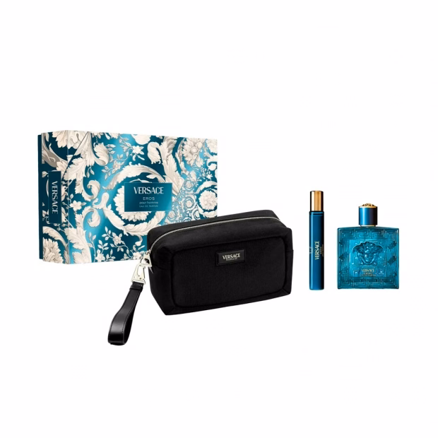 Kit Perfume Versace Eros Pour Homme 3pcs