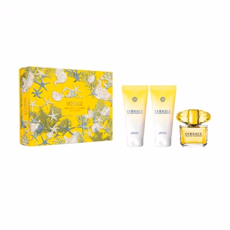 Kit Perfume Versace Yellow Diamond Feminino 3pcs