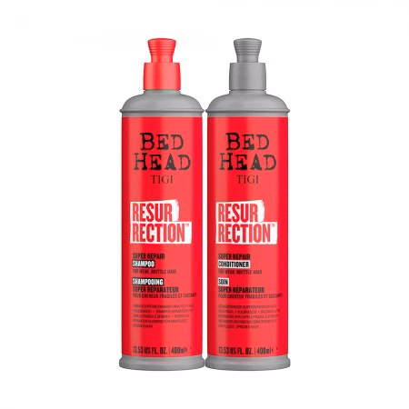 Kit TIGI Bed Head Resurrection Super Repair Shampoo 750ml + Condicionador 750ml