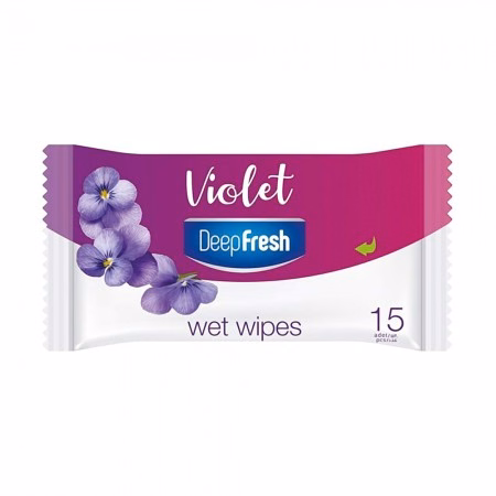 Lenços Umedecidos Removedores de Maquiagem Deep Fresh Flower Violet...