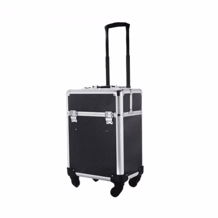 Maleta Profissional de Maquiagem com Rodas A-3690 Preto