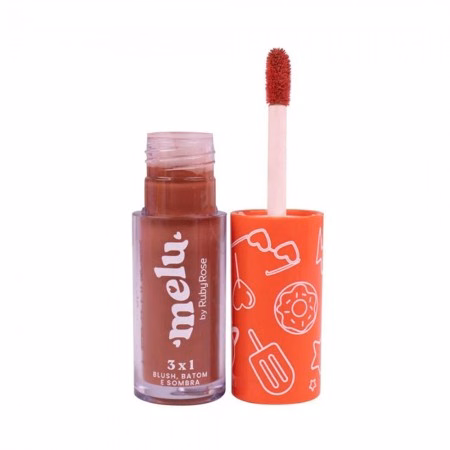 Maquiagem Multifuncional Ruby Rose Melu 3 em 1 RR-1100 No.01 Honey