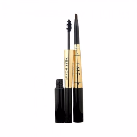 Máscara de Cílios e Delineador de Sobrancelha Miss Rôse 2 in 1 Mascara & Eyebrow Pen (Ref. 7101-005M 03)