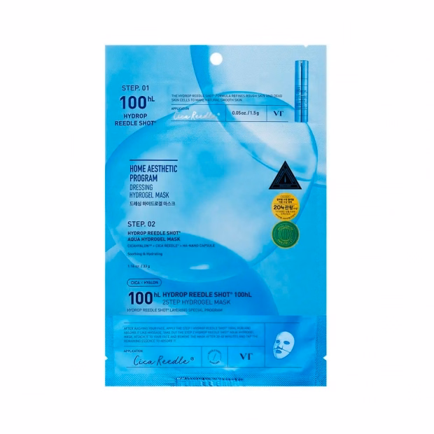 Máscara de Hydrogel VT Cosmetics Hydrop Reedle Shot 100hL 2-Passos