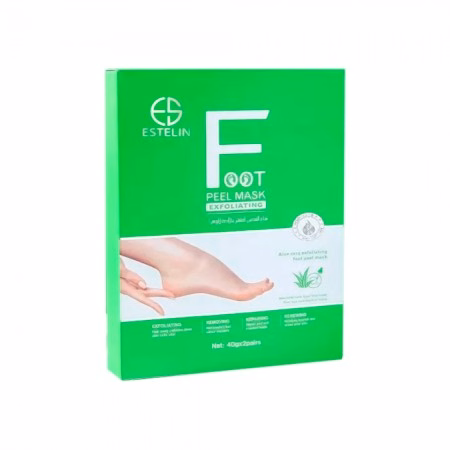 Máscara Esfoliante para os Pés Estelin Aloe Vera ES-0060 2 pares