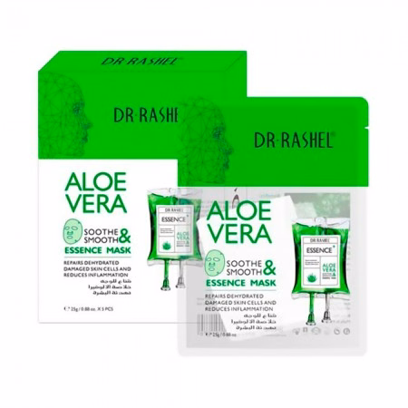 Máscara Facial Dr Rashel Aloe Vera Soothe & Smooth DRL-1507 5pcs