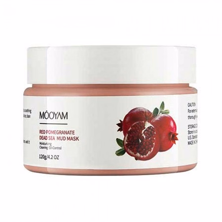 Máscara Facial Móoyam Dead Sea Mud Red Pomegranate 120g