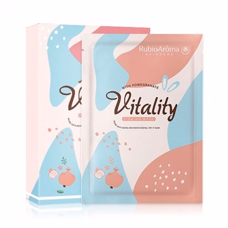 Máscara Facial Rubio Aroma Vitality Pomegranate 1 Unidade