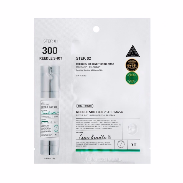 Máscara Facial VT Cosmetics Cica Reedle Shot 300 2-Passos