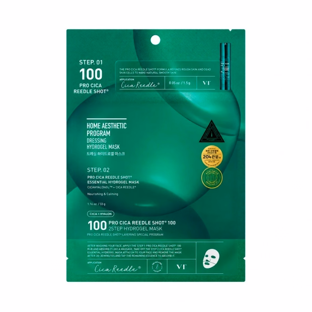 Máscara Hydrogel VT Cosmetics PRO Cica Reedle Shot 100 2-Passos