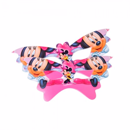Máscara para Festa Minnie - Pacote com 10 Unidades
