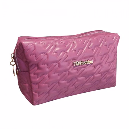 Necessaire de Maquiagem e Acessórios YQ Fashion M40192 em Couro Sintético Preto