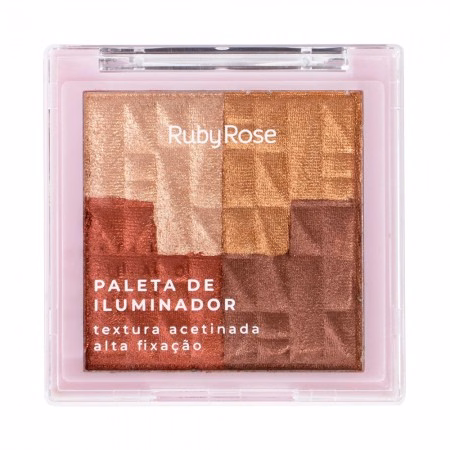 Paleta de Iluminadores Ruby Rose Glow Your Skin HB-7234 Feminino 16g