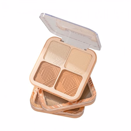Paleta Iluminador Miss Rõse Luminous Glow 7003-070N 4 Cores