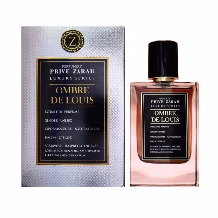 Perfume Fragrance World Prive Zarah Ombre De Louis Extrait de Parfum Unissex 80ml