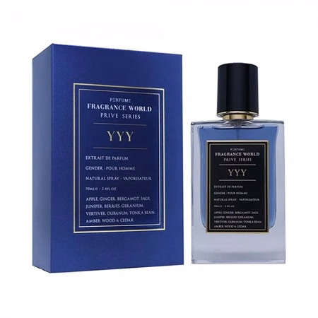 Perfume Fragrance World Prive YYY Extrait de Parfum Masculino 70ml