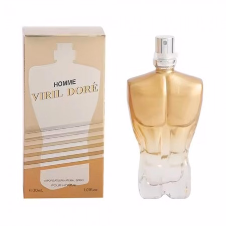 Perfume Viril Homme Doré Eau de Toilette Masculino 30ml