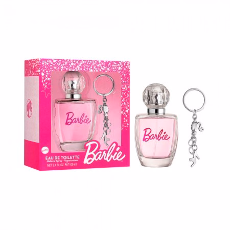 Perfume Infantil Air-Val Barbie EDT Feminino 100ml com Chaveiro