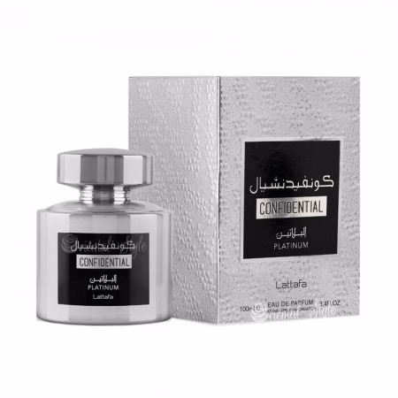 Perfume Lattafa Confidential Platinum Eau de Parfum Masculino 100ml